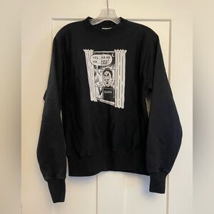 The Onion Champion Black Graphic Crewneck Sweater
